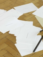 Sound of the Pregeometric Age, 2009, 6 channel- sound system, digital prints on paper, various metals, Camden Arts Centre, London, 2009 18_i0902h.jpg